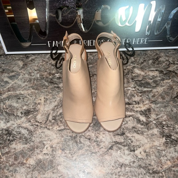 ALDO Cartiera Bone Block Heel Size 7 - Picture 4 of 16